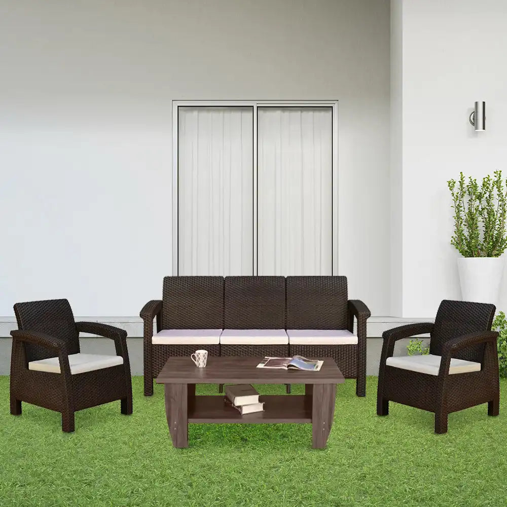 Nilkamal Goa Sofa Set with Cushion (3+1+1 Seater)