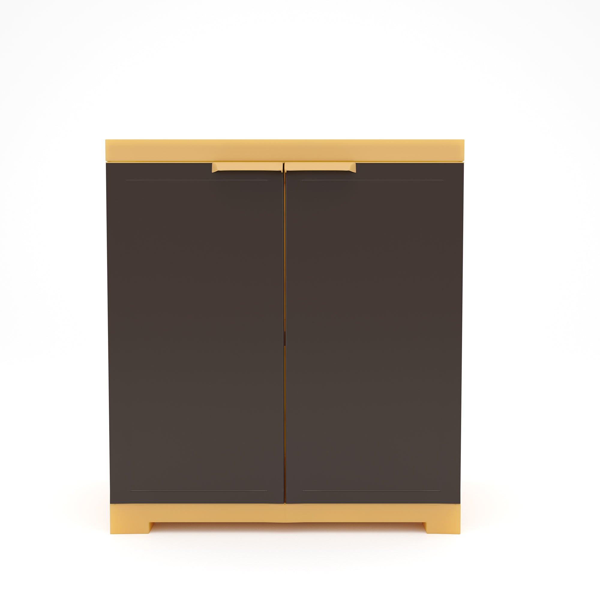 Nilkamal Freedom Mini Small (FMS) Plastic Storage Cabinet/Bookshelf (Weathered Brown / Biscuit)