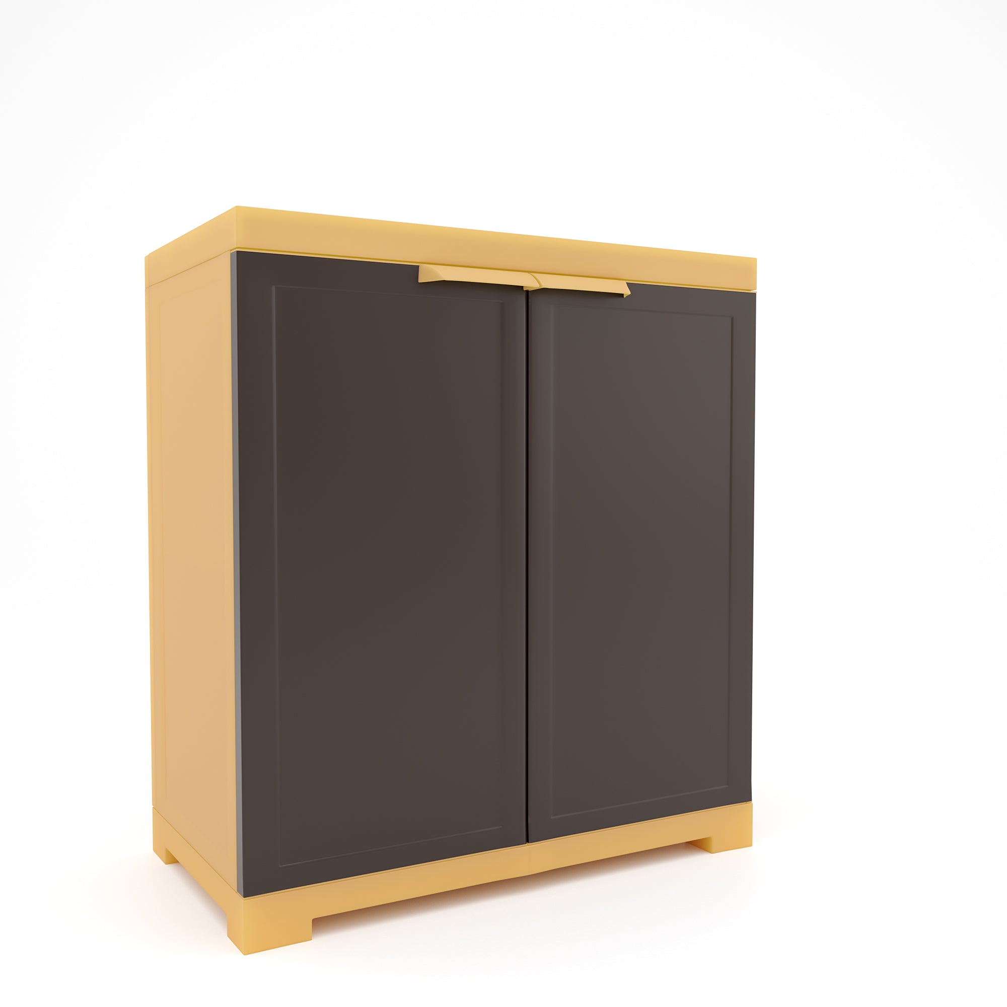 Nilkamal Freedom Mini Small (FMS) Plastic Storage Cabinet/Bookshelf (Weathered Brown / Biscuit)