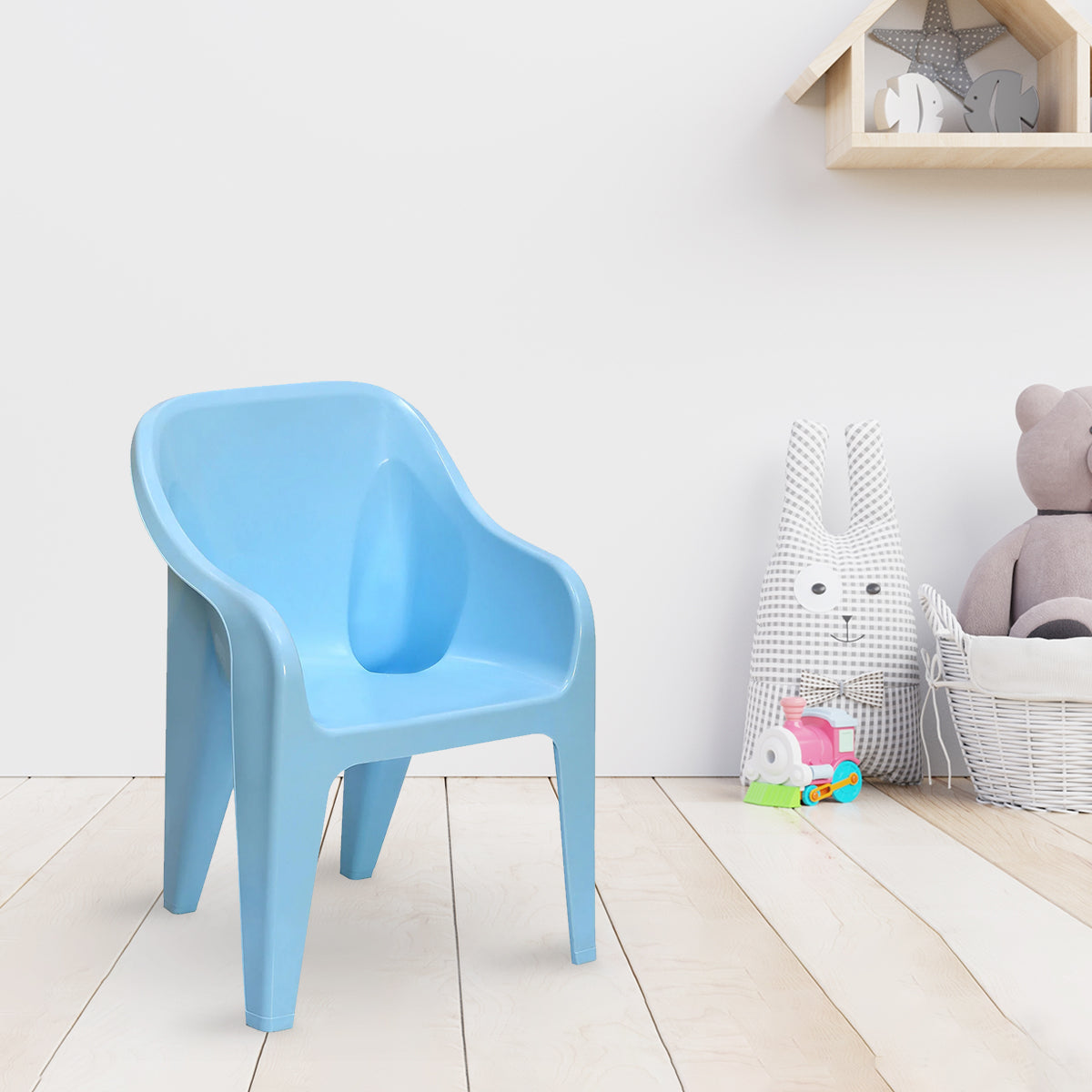 Nilkamal Eeezy Go Plastic Baby Arm Chair (Powder Blue) — Nilkamal | VK Furniture Mangalore
