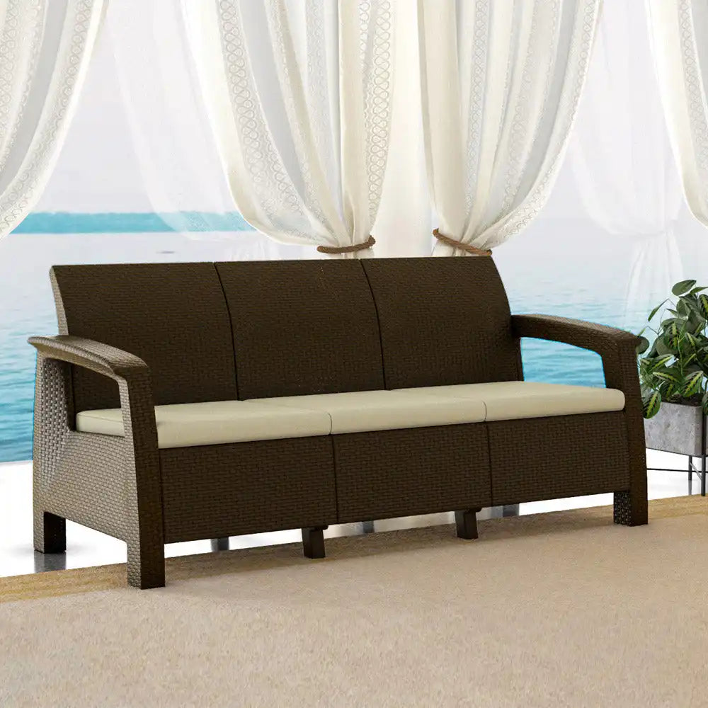 NILKAMAL GOA SOFA SET WITH CUSHION (3 SEATER) — Nilkamal | VK Furniture Mangalore
