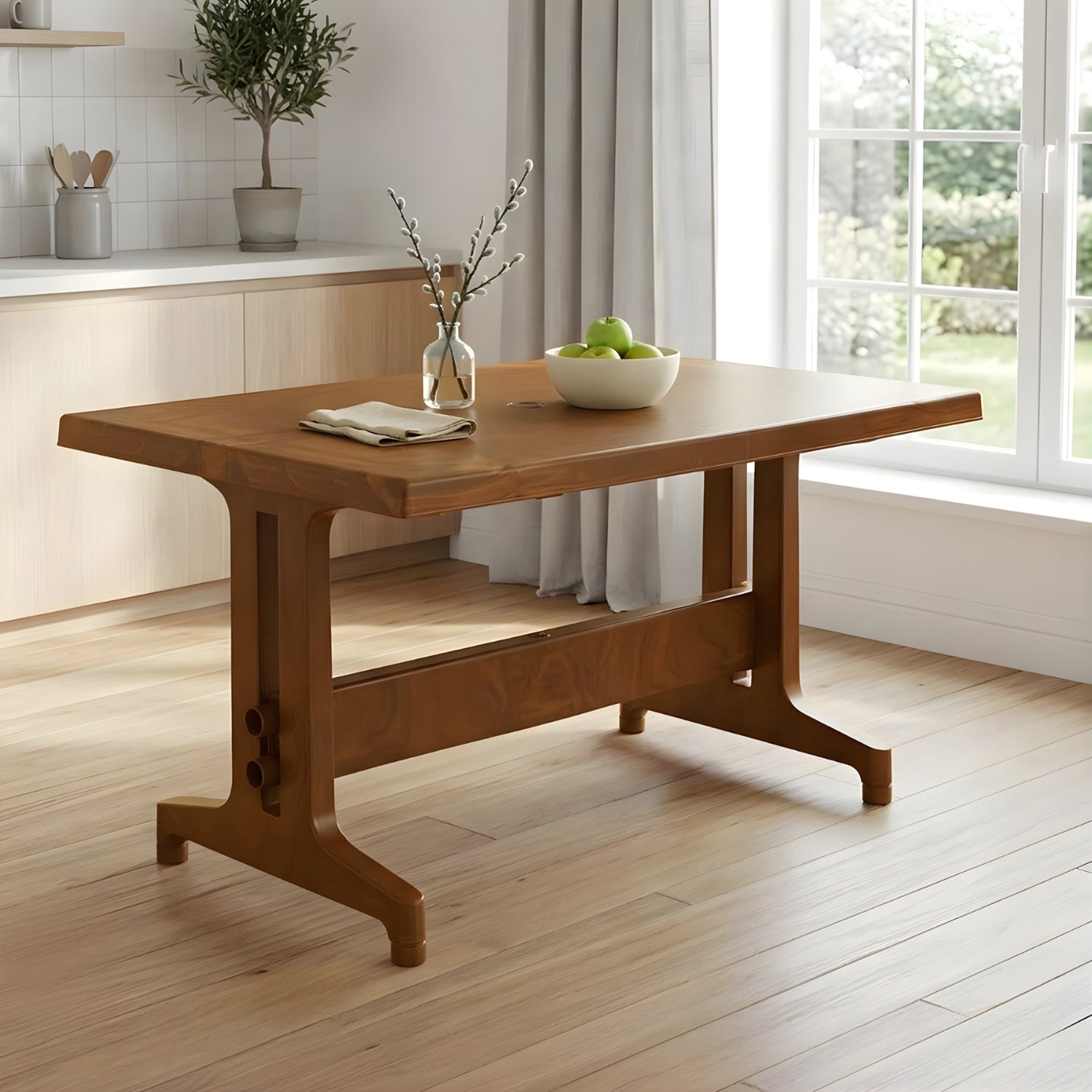 Nilkamal Ultima Table (Pear Wood) — Nilkamal | VK Furniture Mangalore