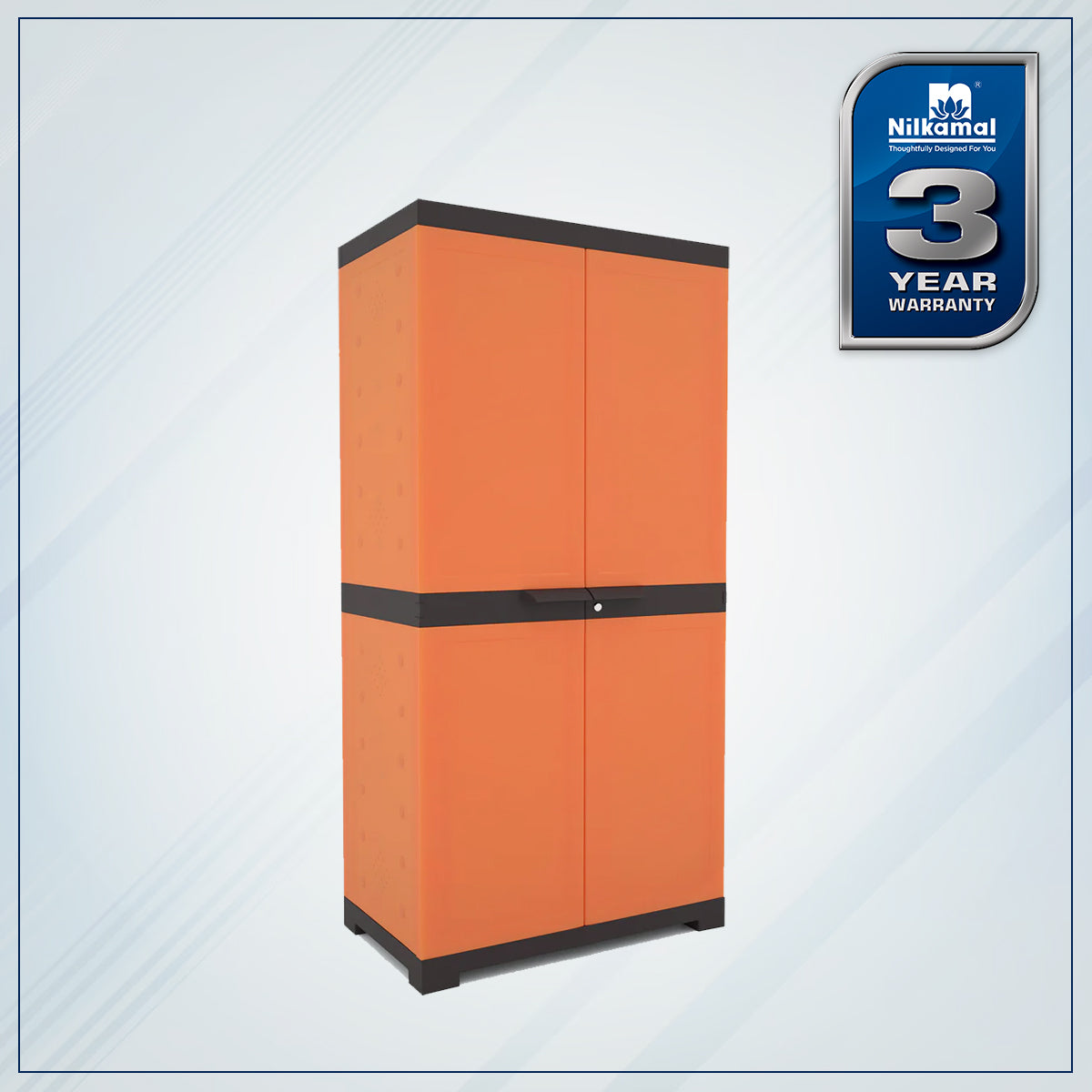 Nilkamal Freedom Mini Shoe Cabinet 18 (Rust and Weathered Brown)