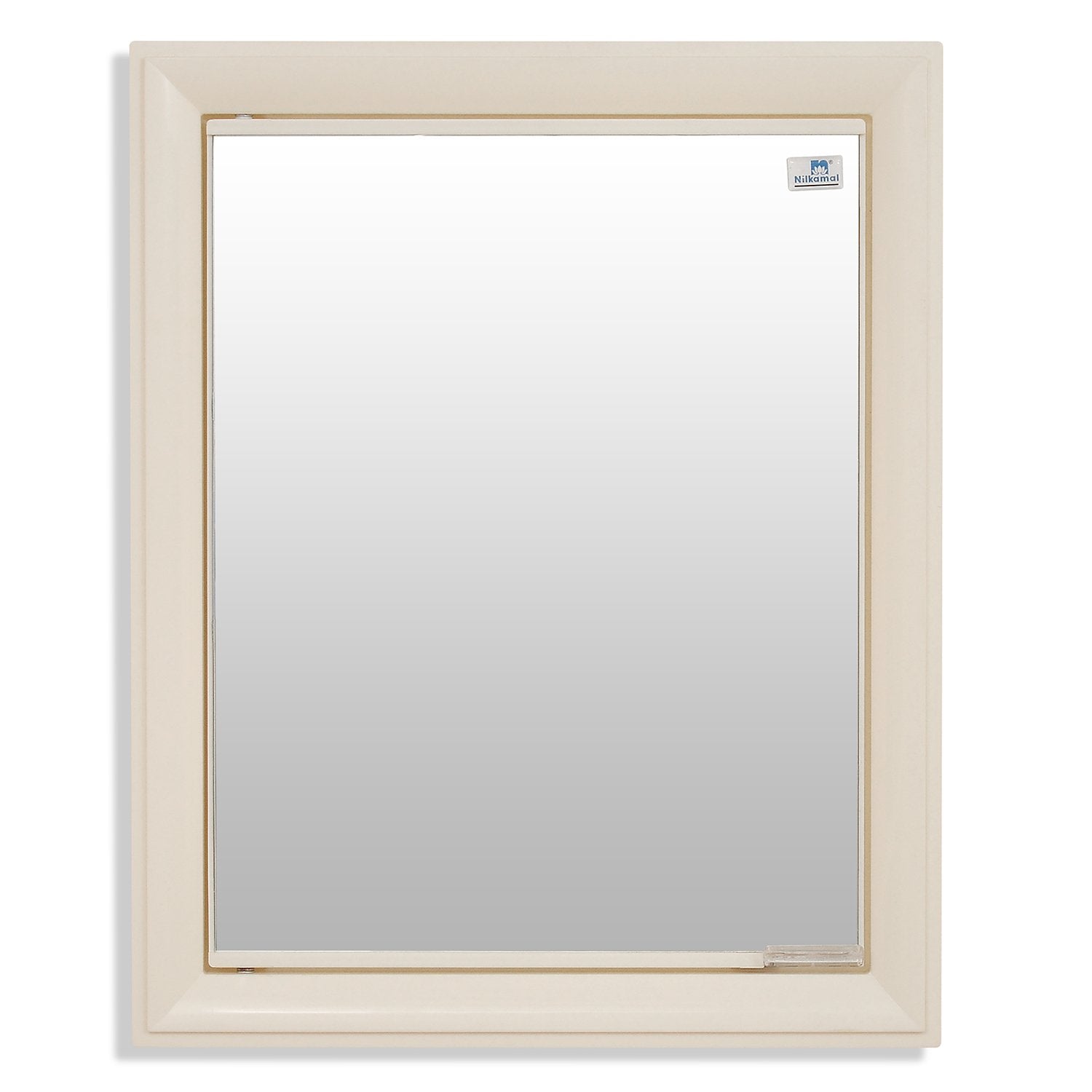Nilkamal Gem Plastic Cabinet with Mirror (Ivory)