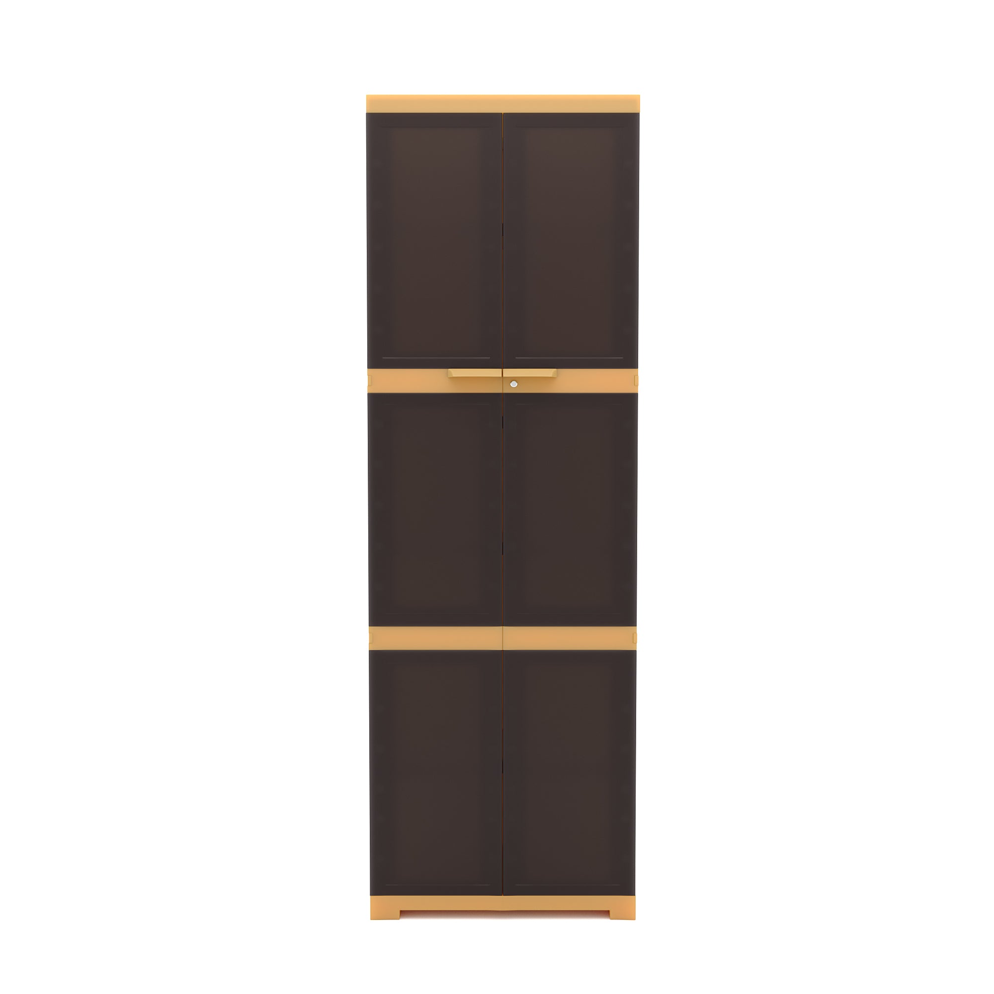 Nilkamal Freedom Mini Large (FML) Plastic Storage Cabinet (Weathered Brown / Biscuit)