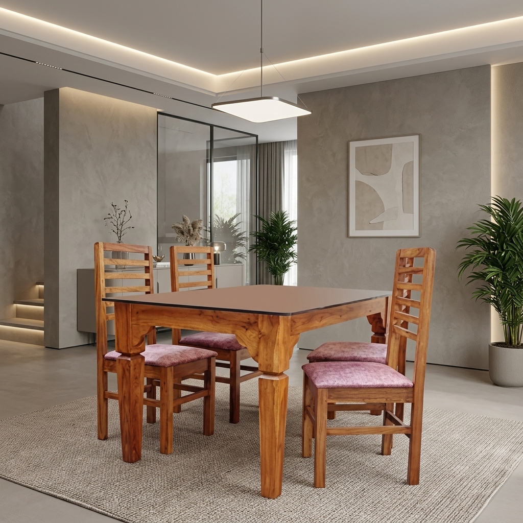 VK Zen Model 4 Seater Dining Set
