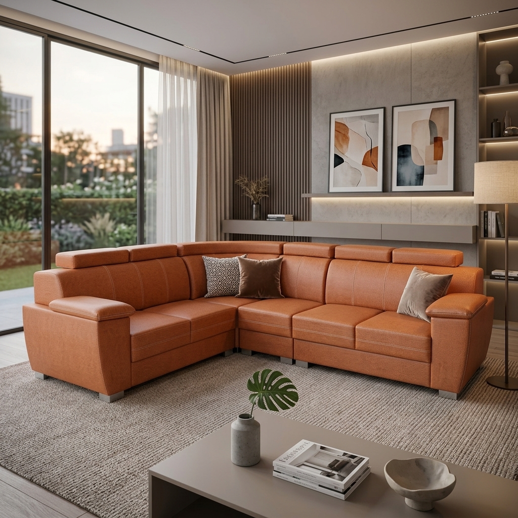 VK JOYCE CORNER SOFA SET — VK Furniture & Electronics | VK Furniture Mangalore