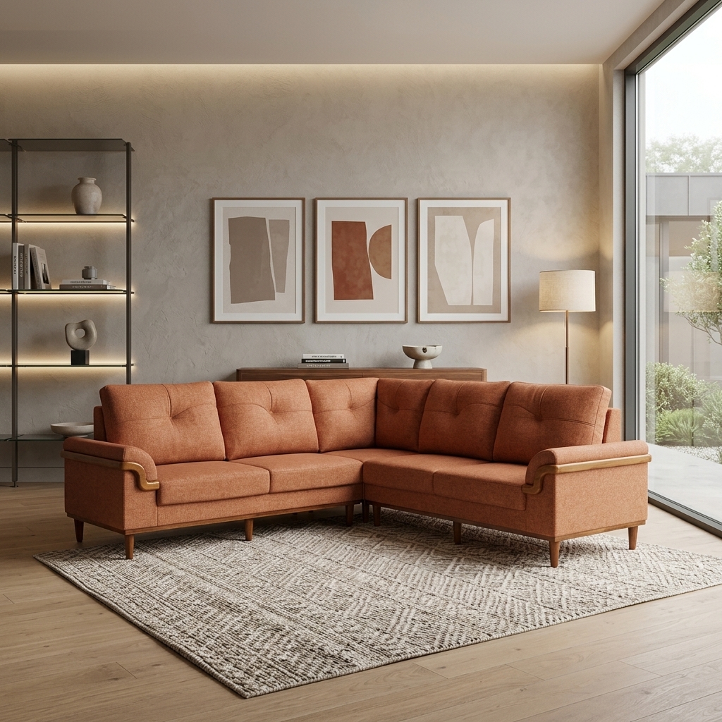 VK Nicolas Corner Sofa Set