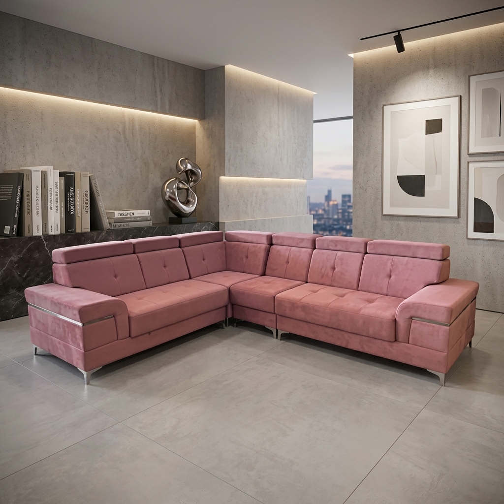 VK HOLLAND CORNER SOFA SET — VK Furniture & Electronics | VK Furniture Mangalore
