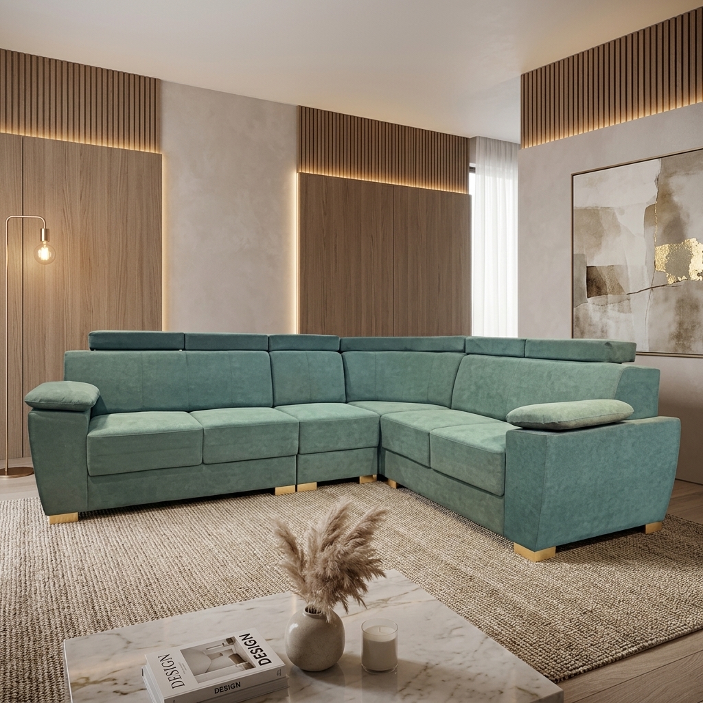 VK  Joyce Corner Sofa Set — VK Furniture & Electronics | VK Furniture Mangalore