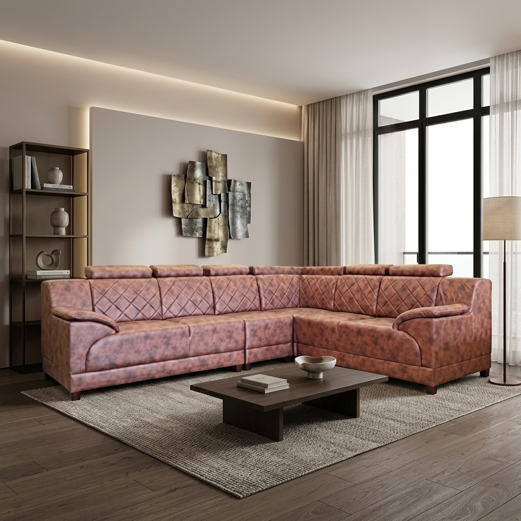 VK Vanish Corner Sofa Set