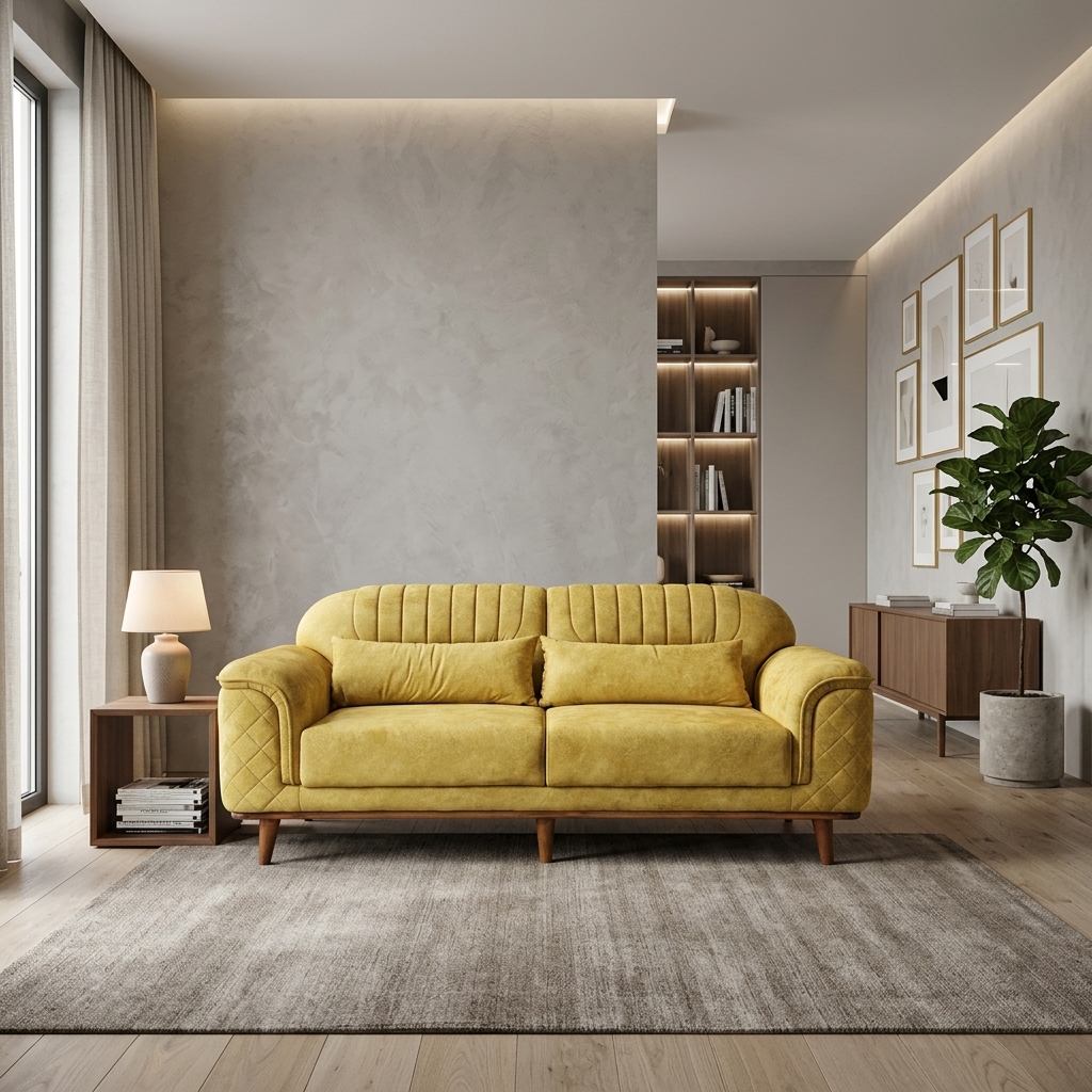 VK SKYLER 3 SEATER SOFA — VK Furniture & Electronics | VK Furniture Mangalore