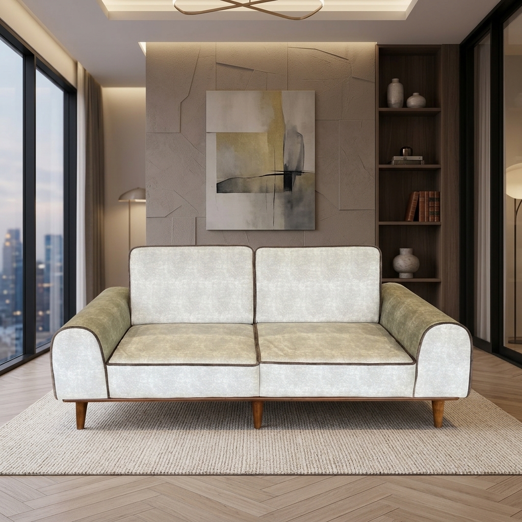 VK New Model 3 Seater Sofa — VK Furniture & Electronics | VK Furniture Mangalore