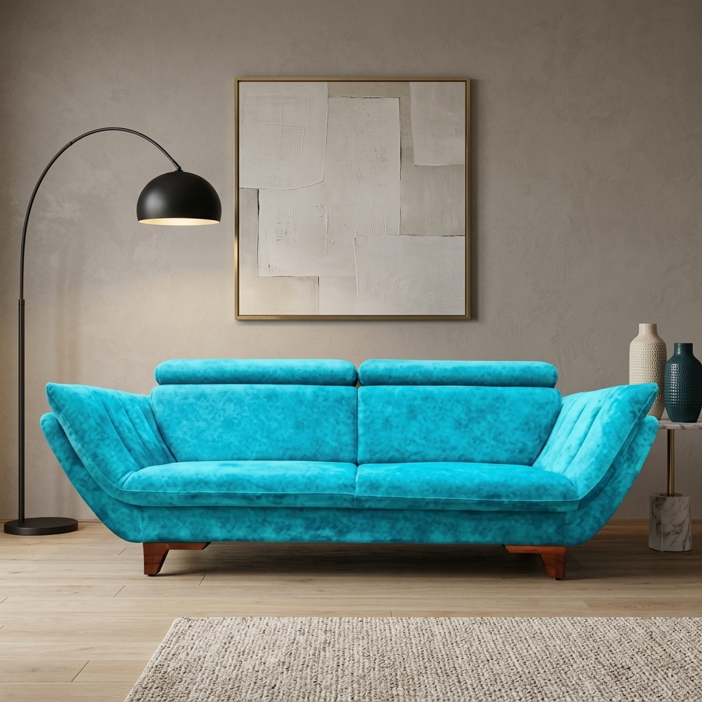 VK Vowel 2 Seater Sofa — VK Furniture & Electronics | VK Furniture Mangalore