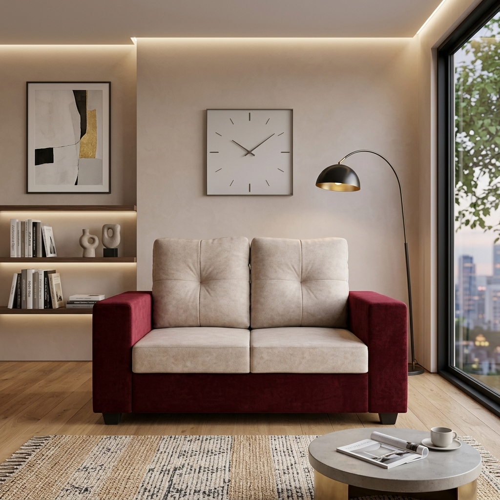 VK Vega 2 Seater  Sofa Set — VK Furniture & Electronics | VK Furniture Mangalore