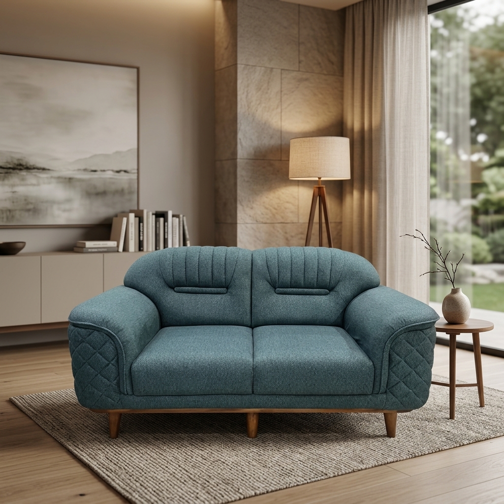 VK SKYLER 2 SEATER SOFA SET — VK Furniture & Electronics | VK Furniture Mangalore