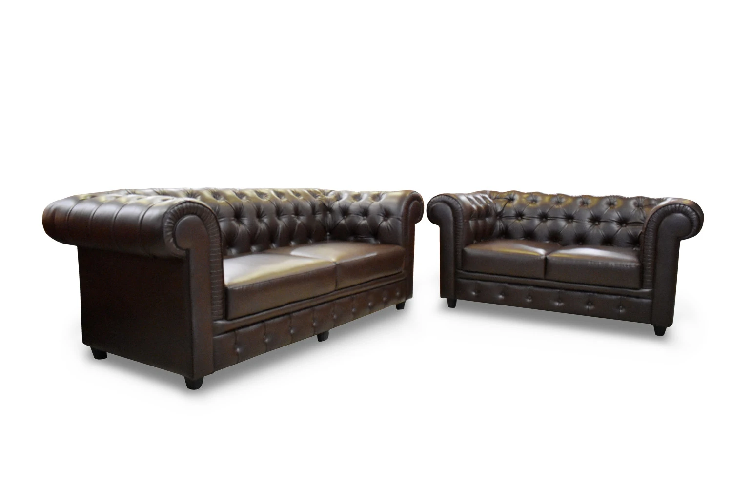 VK Rustic Button 3+2 Sofa Set