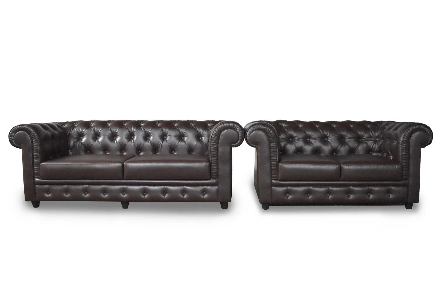 VK Rustic Button 3+2 Sofa Set
