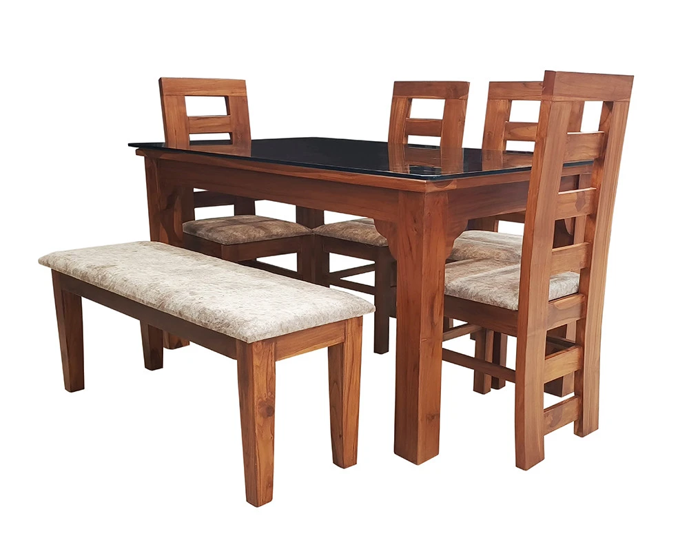 VK Belmount  Dinning Set 4 Seater with Bench