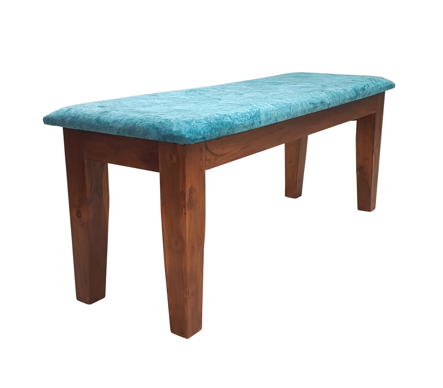 VK Belmount  Dinning Set 4 Seater with Bench(Sky Blue)