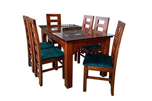 VK BELMOUNT  6 SEATER DINNING SET — VK Furniture & Electronics | VK Furniture Mangalore