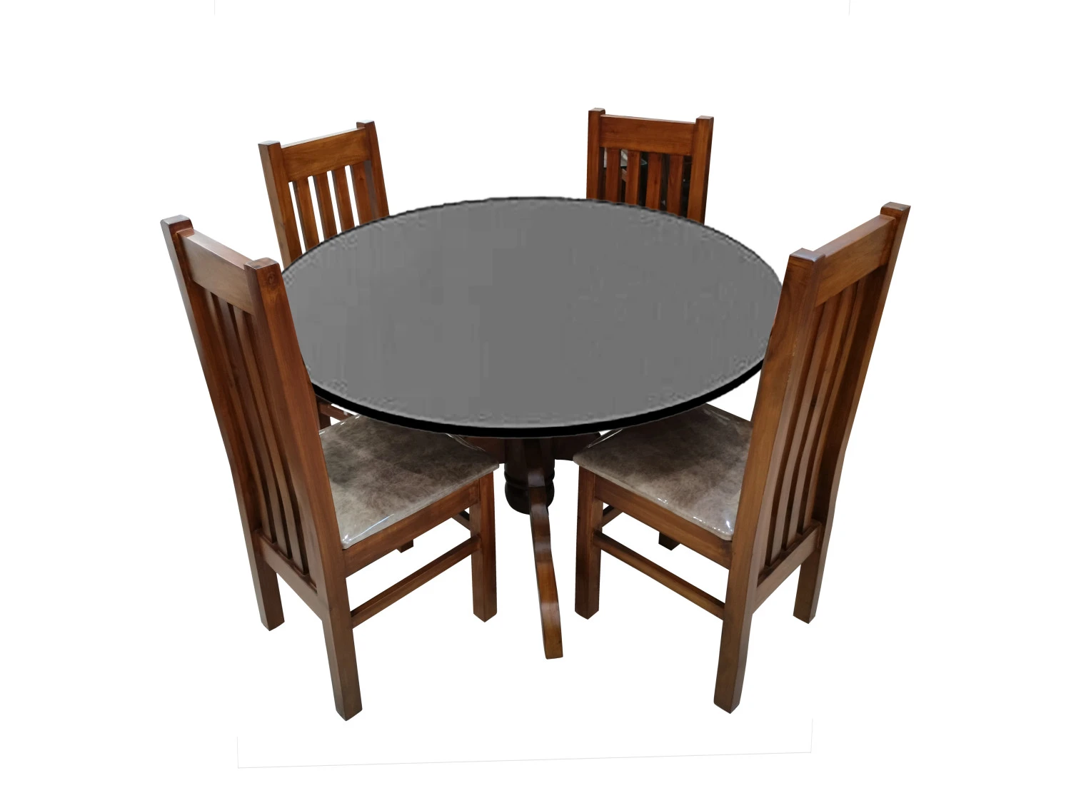 VK Galaxy Model wood 4 Seater Dining set