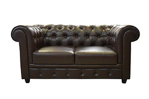 VK Rustic Button 2 Seater Sofa Set