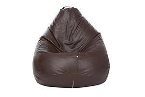 VK PREMIUM FABRIC CLASSIC BROWN BEAN BAG XXXL FILLED WITH BEANS — VK Furniture & Electronics | VK Furniture Mangalore
