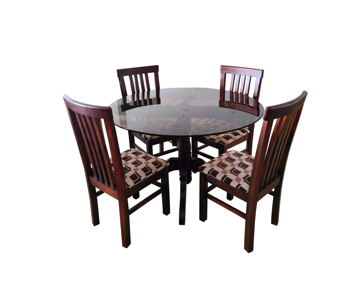 VK Hopton Model Wood 4 Seater Dining Set