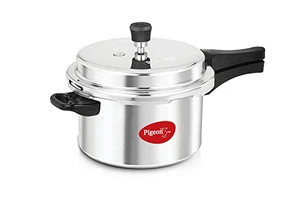 PIGEON ALUMINIUM PRESSURE COOKER DELUXE 3L — VK Furniture & Electronics | VK Furniture Mangalore