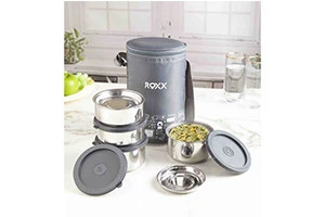 ROXX HAPPY MEAL 3(INSULATE)DOUBLE WALL TIFFIN — VK Furniture & Electronics | VK Furniture Mangalore