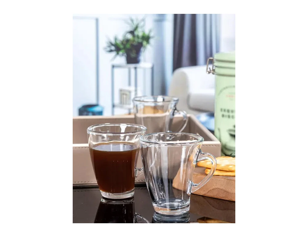 Roxx Glass Delta Coffee Mug (Set of 6pcs)