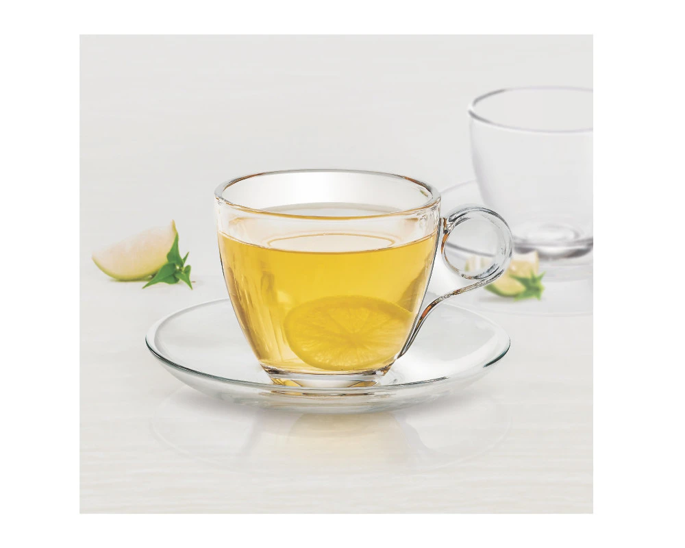 Treo Vella Glass tea Cup & Saucer