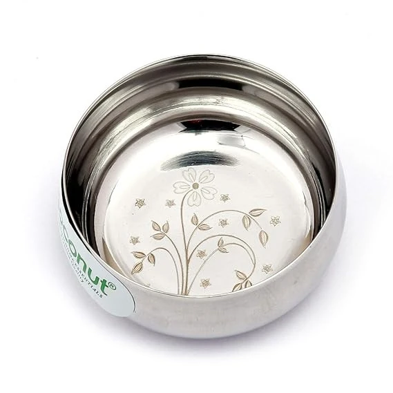 Stainless Steel Kids Laser Dinner Set