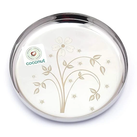 Stainless Steel Kids Laser Dinner Set