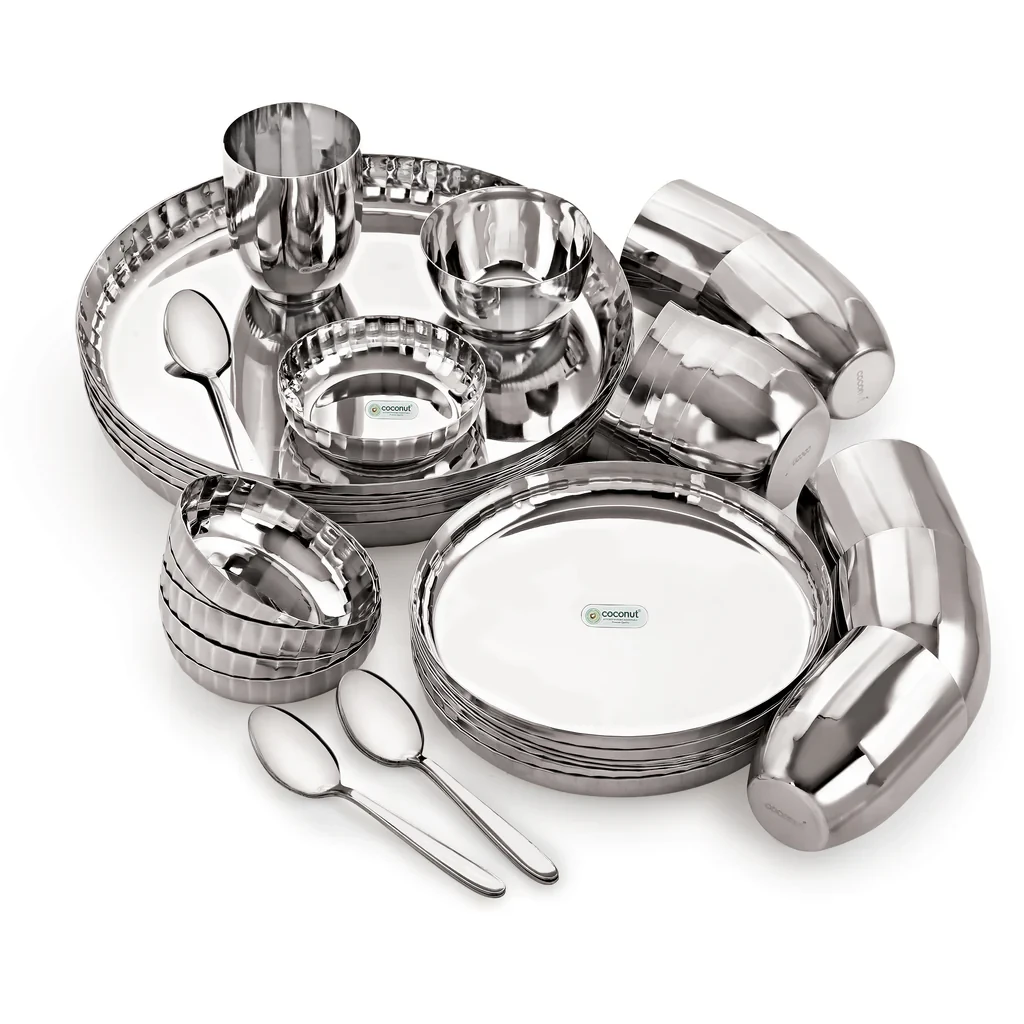 Stainless Steel Citrus Dinner Set - 36 Pieces