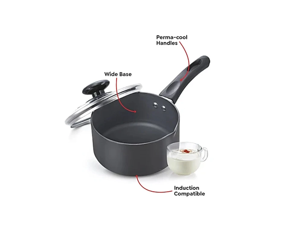 Prestige Hard Anodised Plus Gas & induction Compatible Milk Pan