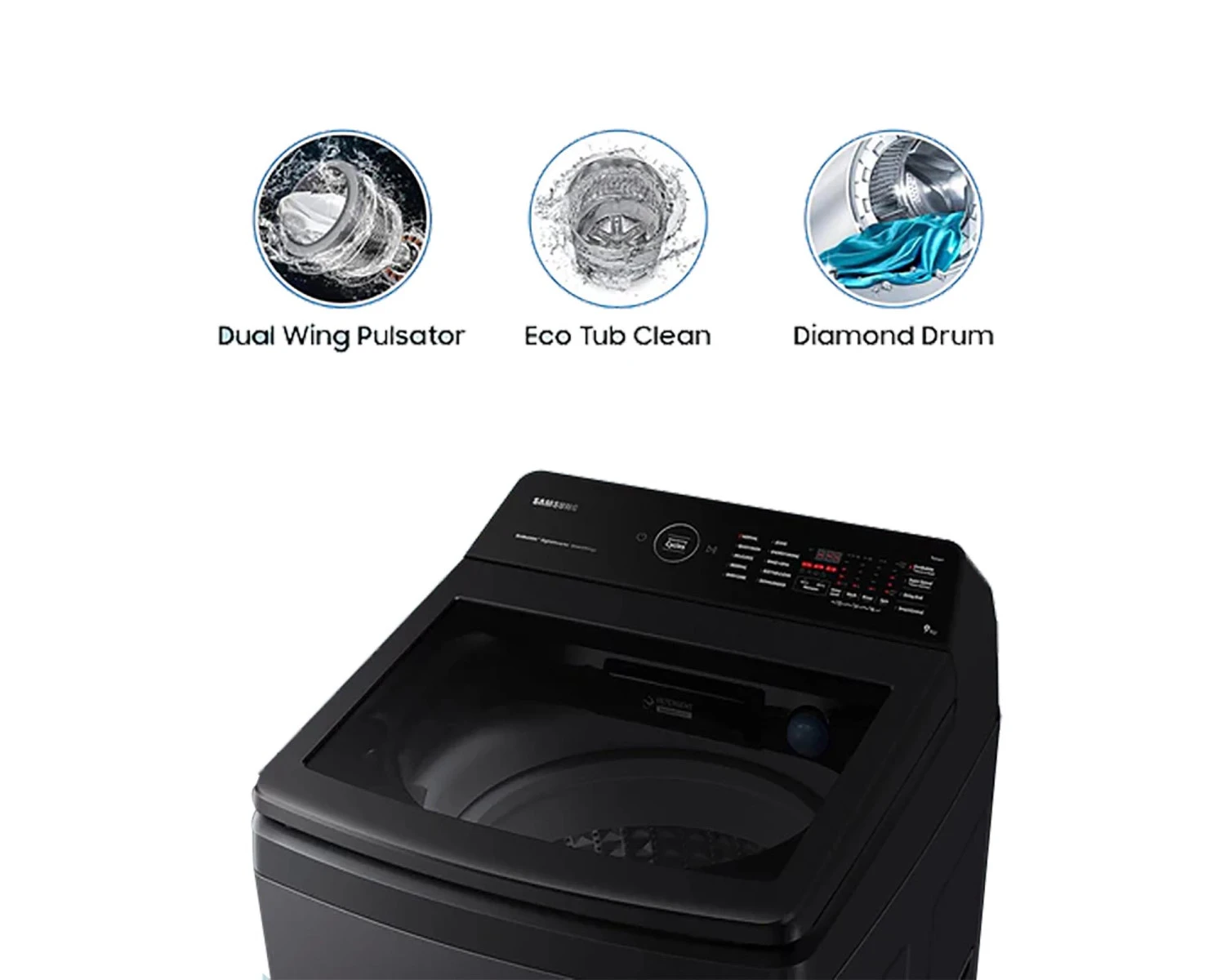 SAMSUNG WM FULLY AUTO WA90BG4686BVTL 9KG 5 STAR