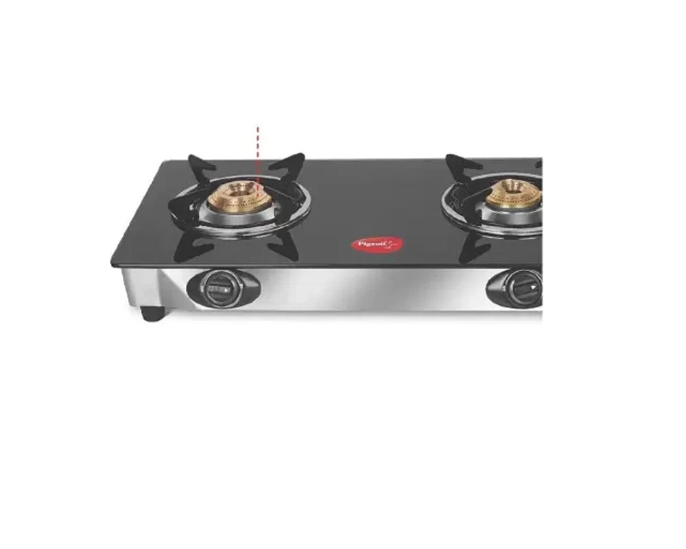 PIGEON GLASS  COOK TOP GAS  STOVE 14892 AYUSH BLK