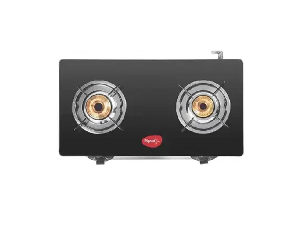 PIGEON GLASS  COOK TOP GAS  STOVE 14892 AYUSH BLK