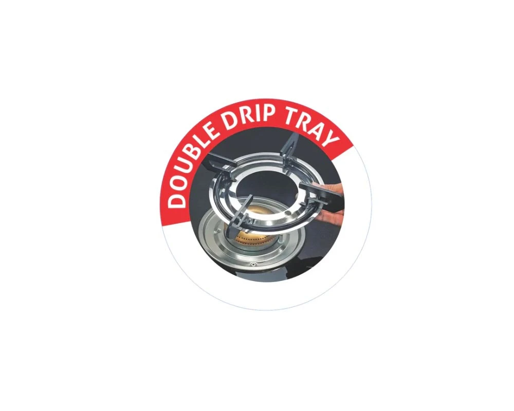 GLEN GAS STOVE 1043 GT HF BB DRIP TRAY BLACK
