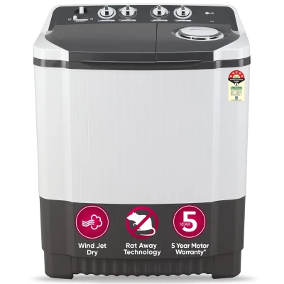 LG 7 Kg 5 Star Wind Jet Dry Semi-Automatic