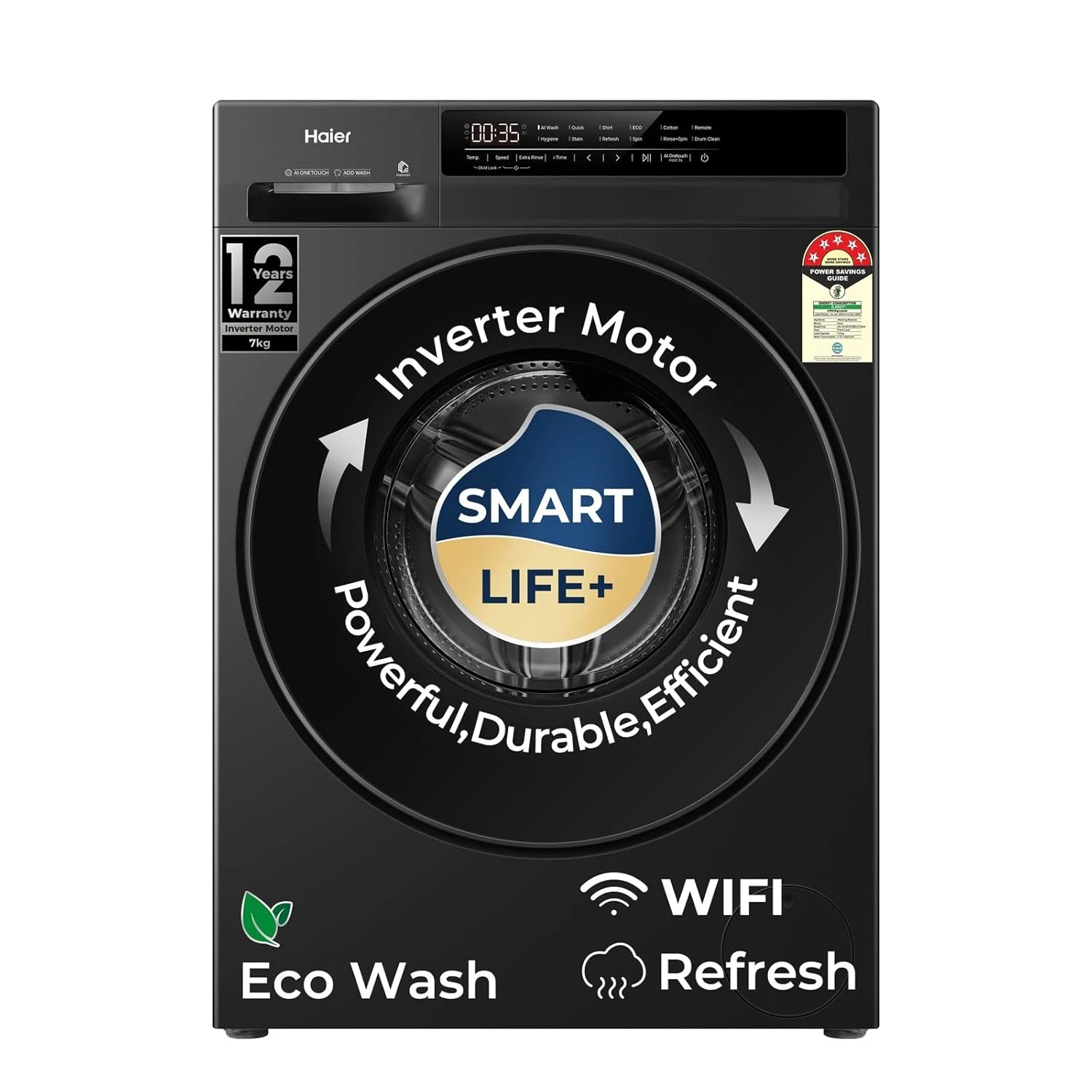 Haier 7 Kg AI One Touch AI Smart Wash