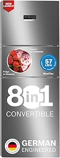 Bosch 302L 3 Star MaxFlex Convert Frost Free Triple Door Refrigerator (Smokey Steel)