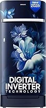 Samsung 189 L 5 Star Digital Inverter Direct-Cool Single Door Refrigerator (Midnight Blossom Blue)