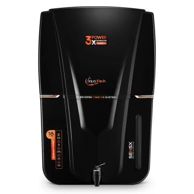 Aqua Frisch Prime 18 L RO + UV + UF + Copper + TDS Control Water Purifier (Black)