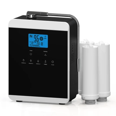 11 Titanium Plates Alkaline Water Ionizer Machine with 3 Water Filters, Adjustable pH 4.0-10.5