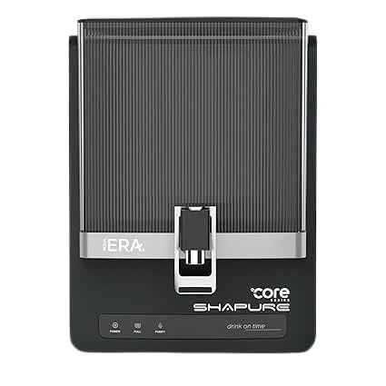 ERA Water Purifier for Home | RO + UV + UF + Alkaline + Copper + Zinc Technology (Charcoal Black)