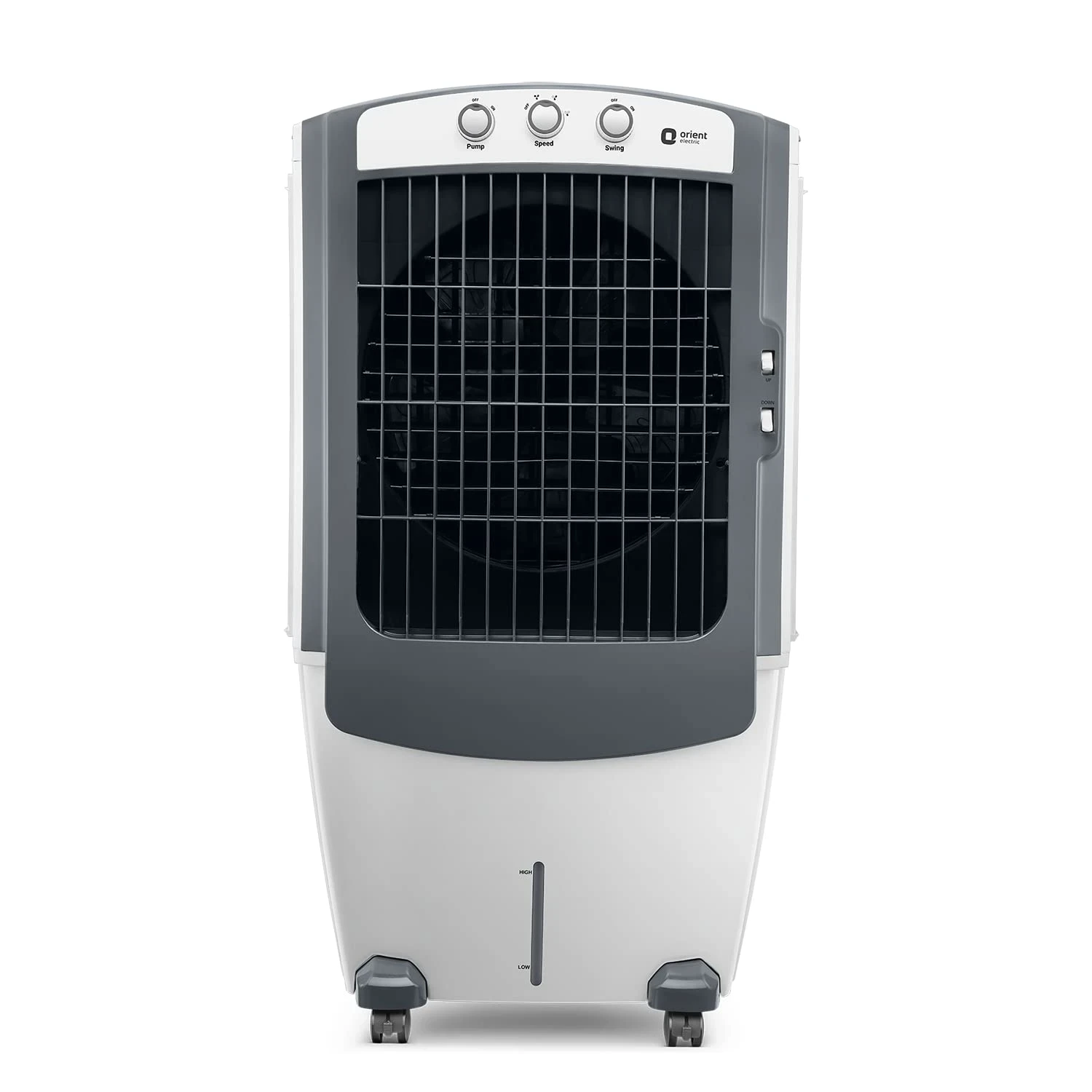 Orient Electric Titan 100L Desert Air Cooler for Home | 4-Way Cooling, Ice Chamber | Inverter Compatible | High Air Delivery, Metal Blades | Honeycomb Pads | 1 Year Warranty by Orient | Dark Grey