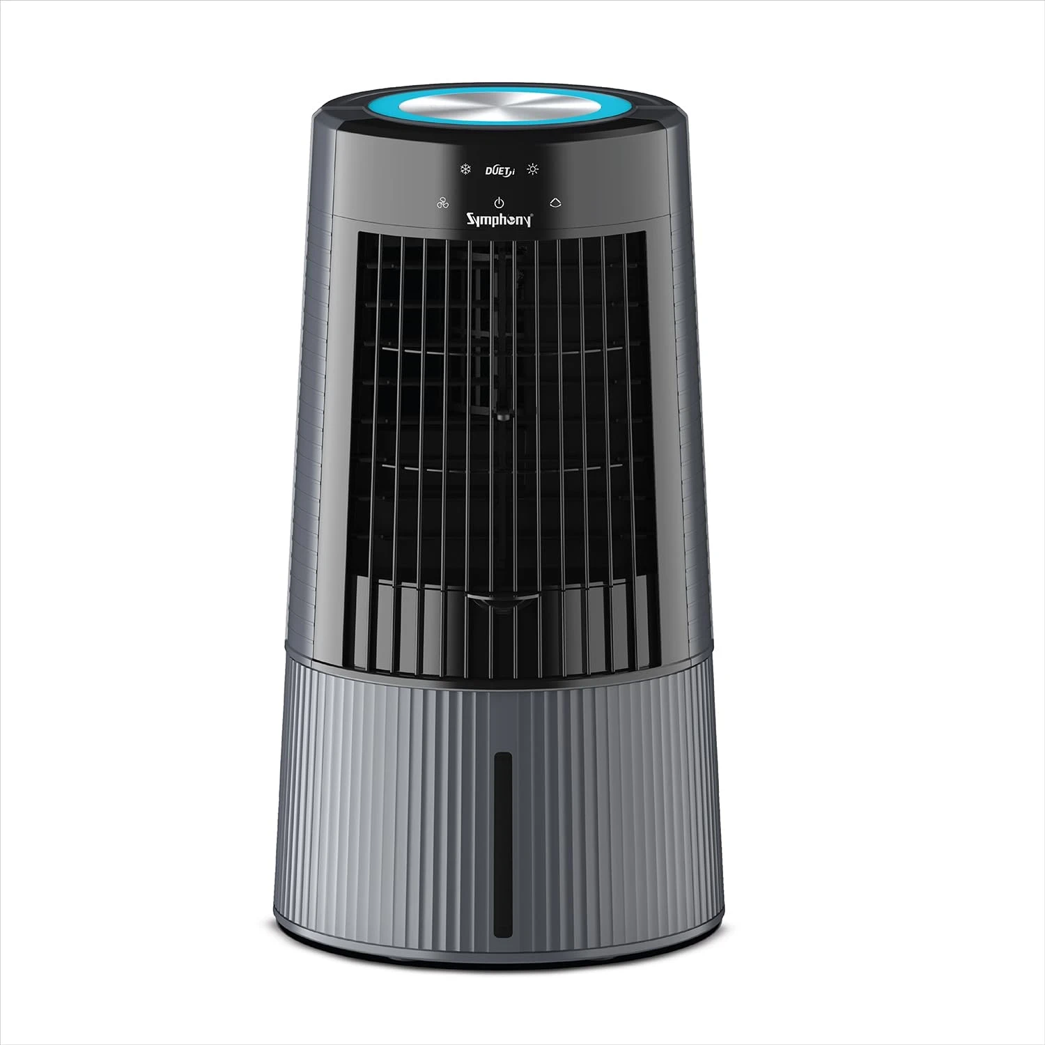 Symphony Duet-i Personal Kitchen Cooling Fan For Home and Office Tabletop with Honeycomb Pad | Kitchen Fans for Home Cooking | Mini Portable Fan | Low Power Consumption (6L, Grey)
